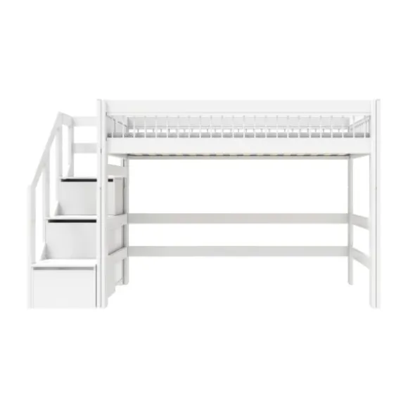 LifeTime Breeze Lage Hoogslaper – Trapkast – Luxe Lattenbodem