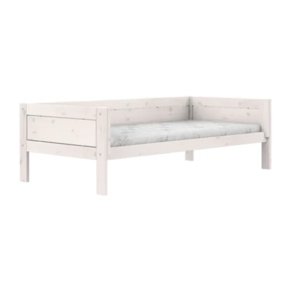 LIFETIME Kidsroom Huisbed 4‑In‑1 – Premium Rolbodem - White Wash