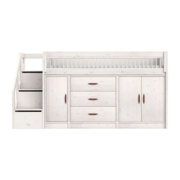 LIFETIME Kidsrooms Halfhoogslaper – All‑In‑One / Premium White Wash