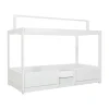 LIFETIME Kidsrooms 4 in 1 Bedcombinatie Met Dak Wit Gelakt