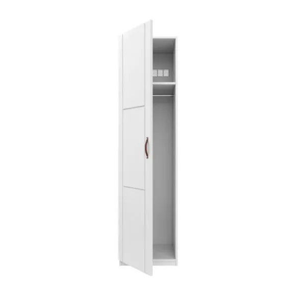 LIFETIME Kidsrooms Kledingkast 1-Deurs - Wit Gelakt