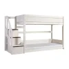 LIFETIME Kidsrooms Laag Stapelbed Met Trapkast -Whitewash - Rolbodem
