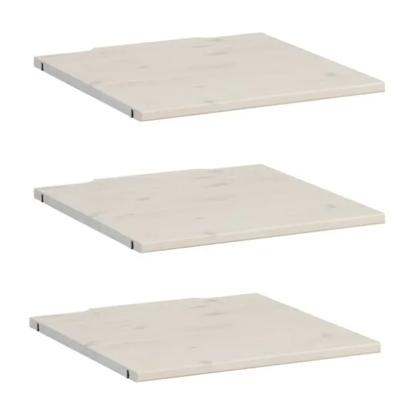 LIFETIME Kidsrooms Legplank Kastelement 50 cm 3 Stuks Whitewash