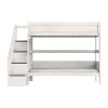 LIFETIME Kidsrooms Original Stapelbed Met Trapkast - Premium Rolbodem - White Wash