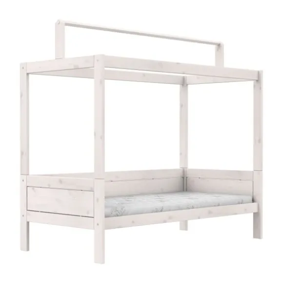 LIFETIME Kidsrooms Original Bed + Dakframe - Premium Rolbodem - White Wash