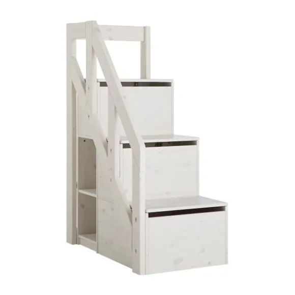 LIFETIME Kidsrooms Trap / Boekenkast Voor Halfhoogslaper Whitewash