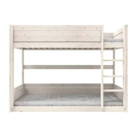 LifeTime Stapelbed – Laag – Rolbodem – White-Wash