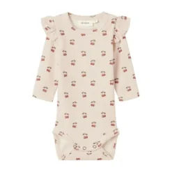 Lil' Atelier Cherry Romper - Mt. 56 - Silver Peony