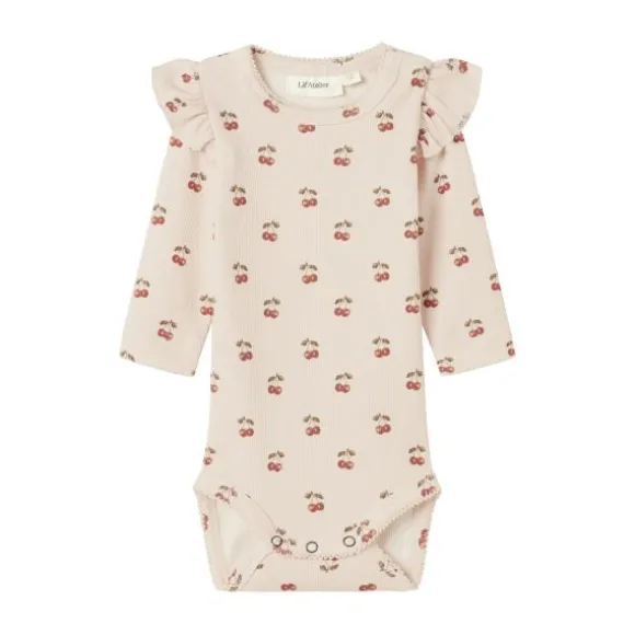 Lil' Atelier Cherry Romper - Mt. 56 - Silver Peony