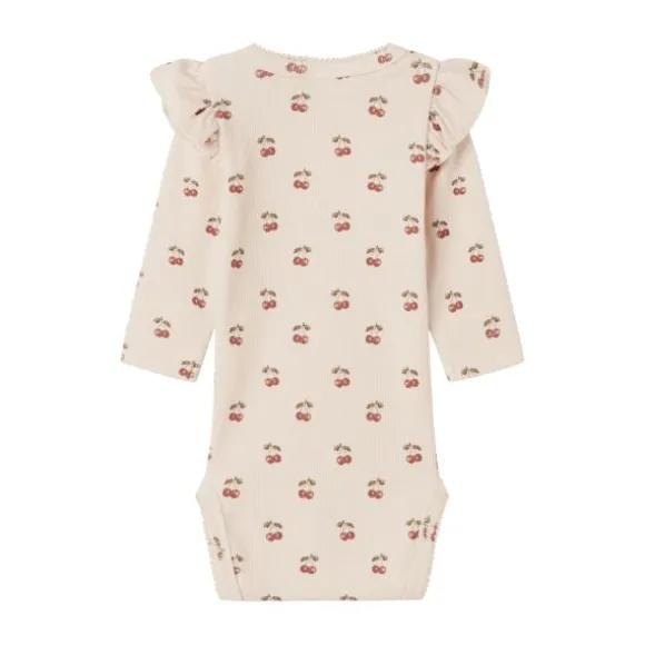Lil' Atelier Cherry Romper - Mt. 56 - Silver Peony