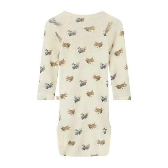 Lil' Atelier Detail Romper - Mt. 68 - Turtledove Melange