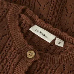 Lil Atelier Knit Cardigan - Mt. 56 - Maple Syrup