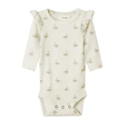 Lil' Atelier Swan Romper - Mt. 56 - Pastel Parchment