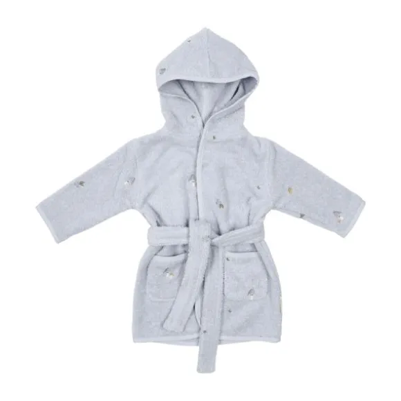Little Dutch Badjas Geborduurd - Maat 86/92 - Blue