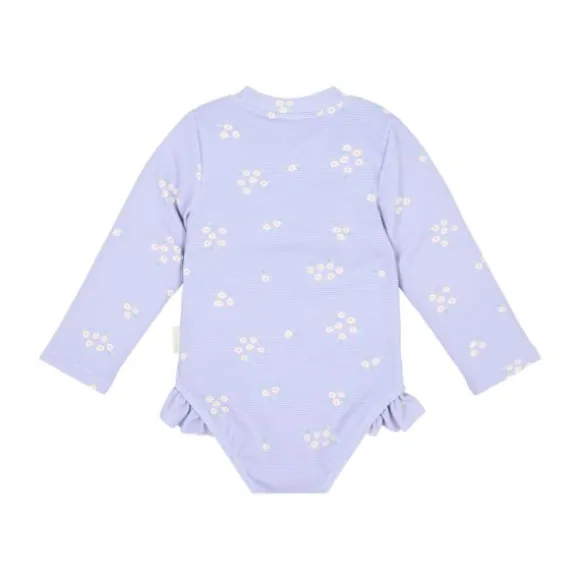 Little Dutch Badpak met Lange Mouwen en Ruches - Dreamy Lavender - Maat 98/104