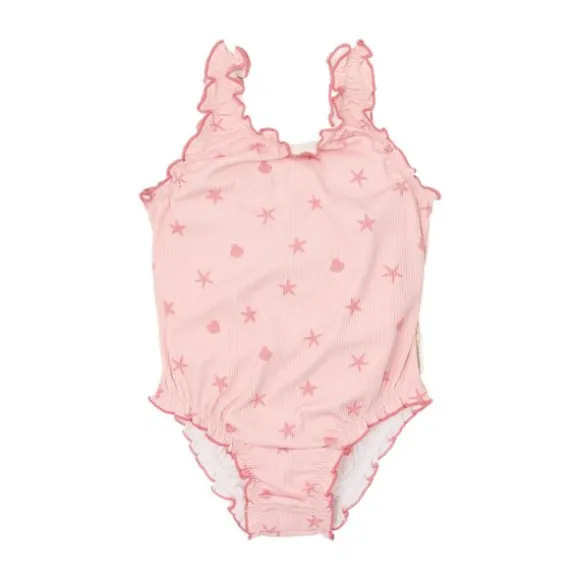 Little Dutch Badpak met Ruches - Dreamy Seashells - Maat 62/68