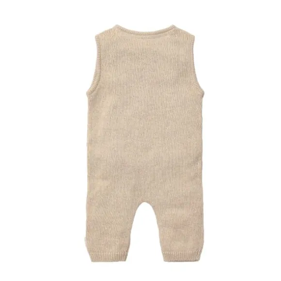 Little Dutch Gebreid Boxpakje - Soft Beige Melange - 62