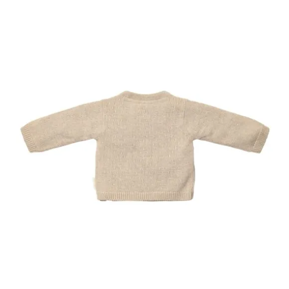 Little Dutch Gebreid Overslag Vestje - Maat 50 - Soft Beige Melee