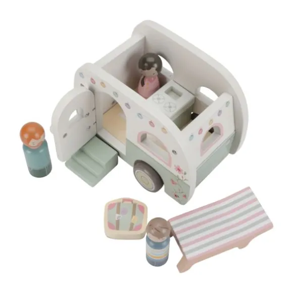Little Dutch Houten Auto Met Caravan