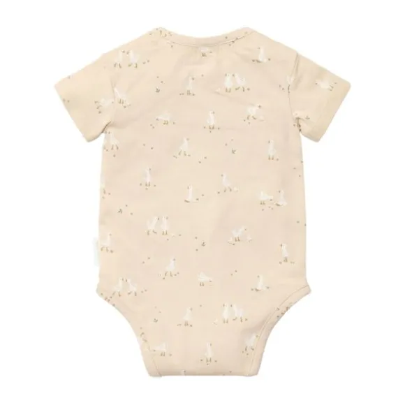 Little Dutch Little Goose Korte Mouw Romper - Maat 44 - Beige