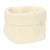 Little Dutch Pure Commodemandje Klein - 15 x 15 x 15 cm - Gebreid - Soft White