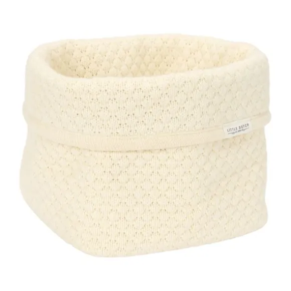 Little Dutch Pure Commodemandje Klein - 15 x 15 x 15 cm - Gebreid - Soft White