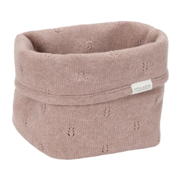 Little Dutch Pure Commodemandje Klein - 15 x 15 x 15 cm - Gebreid - Pink Blush