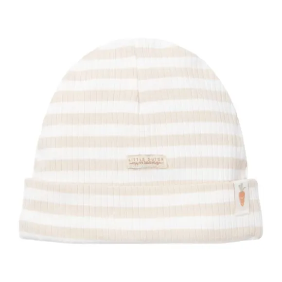 Little Dutch Stripe Babymuts - Mt. 62/74 – Zand/Wit