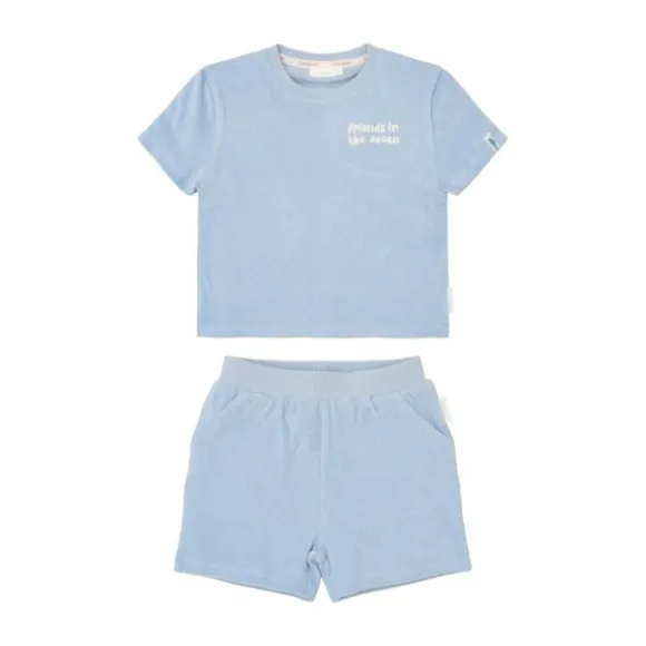 Little Dutch T-shirt en Short - Ocean World Blue - Maat 62/68
