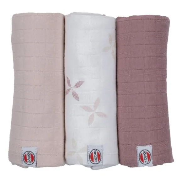 Lodger Hydrofieldoek - 3 Stuks - 70 x 70 cm - Matcha - Rose
