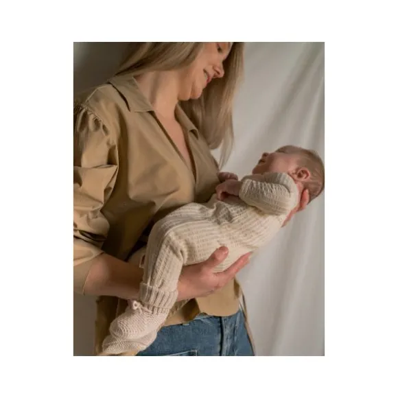 Lodger Knit Slofjes - 0-6 mnd - Birch