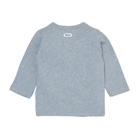 Lodger Melange Overslag Shirt - Maat 56 - Blue Fogg