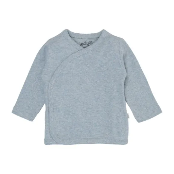 Lodger Melange Overslag Shirt - Maat 56 - Blue Fogg