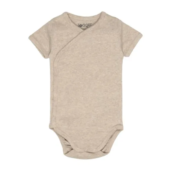 Lodger Overslagromper Korte Mouw - Maat 56 - Melange Beige
