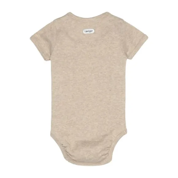 Lodger Overslagromper Korte Mouw - Maat 56 - Melange Beige