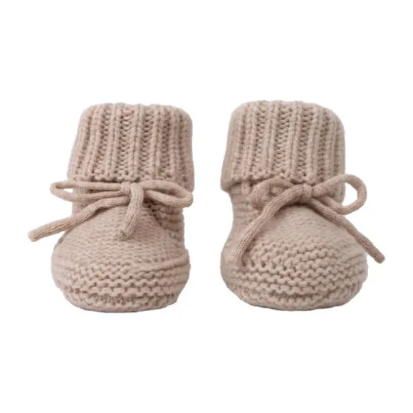 Lodger Slofjes - Merinowol - 0-6 mnd - Beige