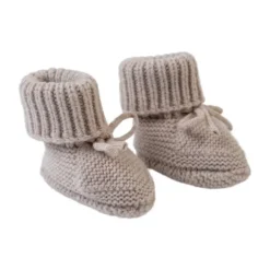Lodger Slofjes - Merino Wool - Beige - 6-12M