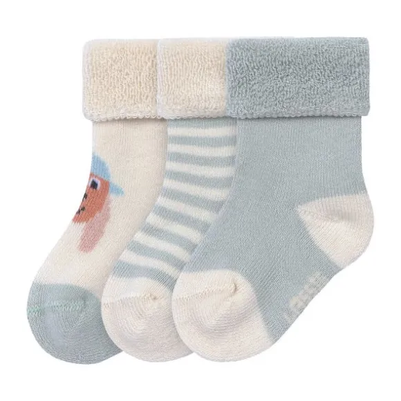 Lässig Badstof Sokken GOTS 3 pcs - Duck - Maat 12‑14
