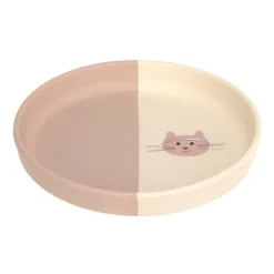 Lässig Tiny Team Cat Bord - Siliconen - Roze