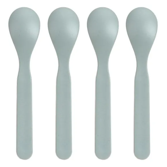 Lässig Tiny Team Dog Lepels - 4 Stuks - PP/Cellulose - Blauw