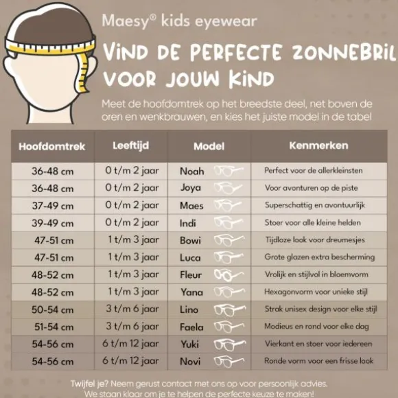 Maesy Zonnebril - Bowi - 1 t/m 3 jaar - Beige Ecru
