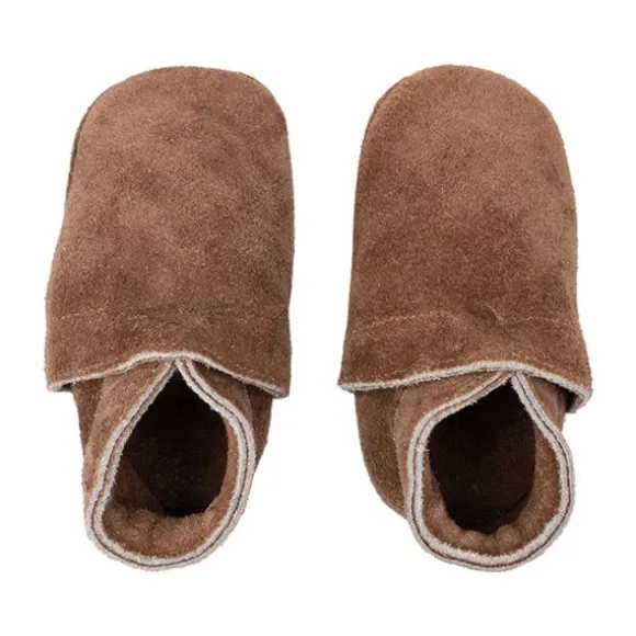 Mavies Uni Babyslofjes Suede - XS / 17 - Dark Brown
