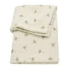 Meyco Baby Gingko Wiegdeken - 75 x 100 cm - Pre-Washed hydrofiel - Soft Sand | Babypark
