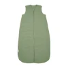 Meyco Baby Uni baby slaapzak gevoerd - pre-washed hydrofiel - olive green - 60cm | Babypark