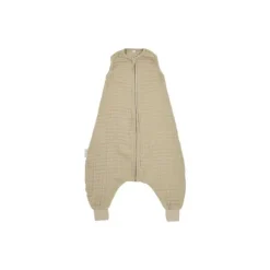 Meyco Baby Uni Zomer Slaapoverall Jumper - 104 cm - Pre-Washed Hydrofiel - Sand