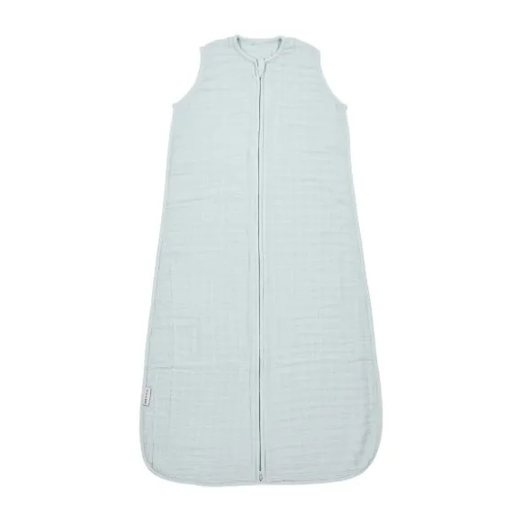 Meyco Baby Uni Zomerslaapzak - 60 cm - Pre-Washed Hydrofiel - Grey Blue