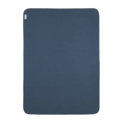 Meyco Gebreide Jacquard Flannel Deken - 100x150 cm - Pure Indigo