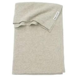 Meyco Knit Basic Wiegdeken - Sand Melange