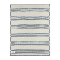 Meyco Ledikantdeken - Hydrofiel Jacquard Stripe - Indigo - 100x150 cm