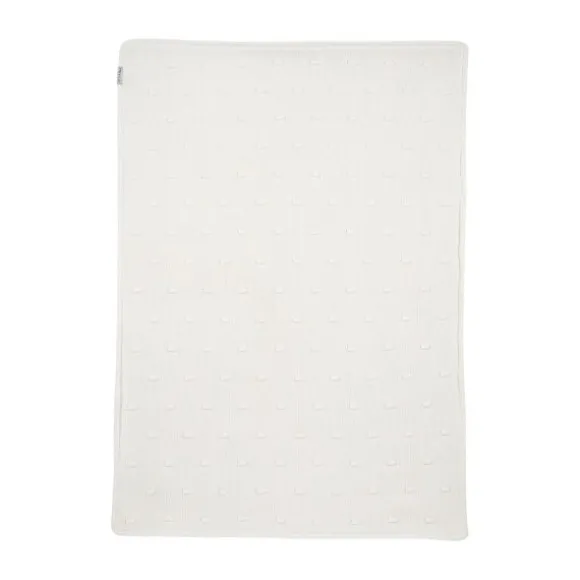 Meyco Ledikantdeken Knots Teddy - 100 x 150 cm - Offwhite